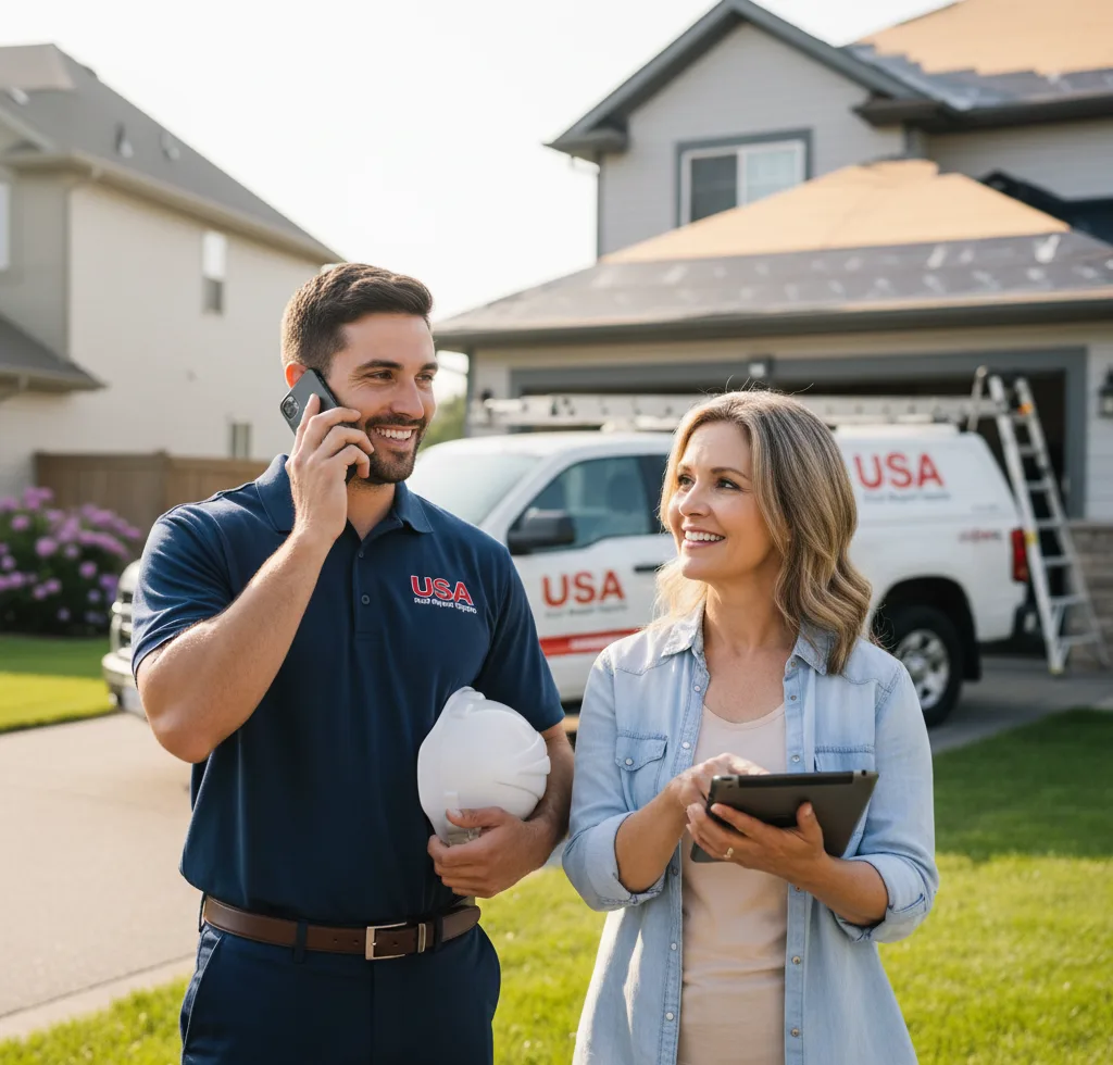 USA Roof Repair Experts customer support in Talent